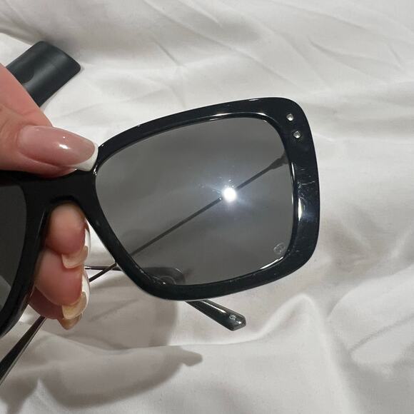 Dior Miss Dior Mirrored Sunglasses 14A7 Black-Gunmetal/Gray Silver Mirror - Picture 6 of 7